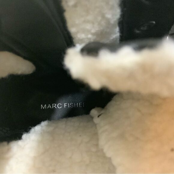 NEW MARC FISHER LANSLY BOOT SHEARLING DETAILS WOMEN’S SIZE 10M - Picture 13 of 14